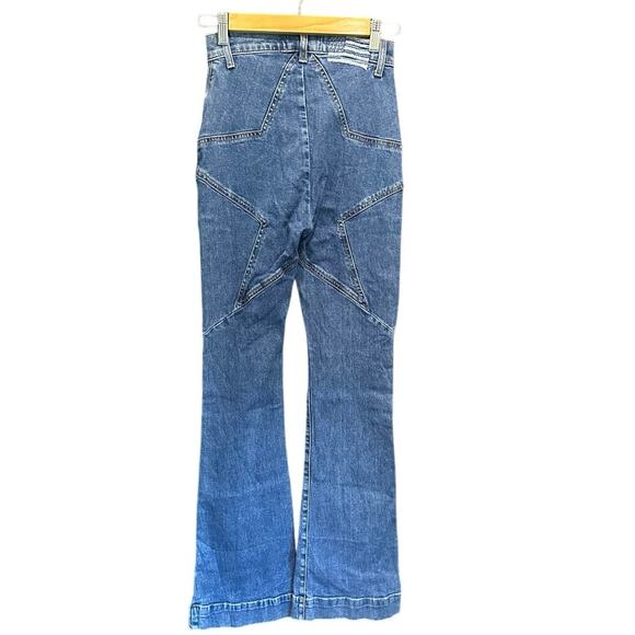 Revice Venus Star High Waisted Flared Sexy Denim Going Out Jeans Size 25 - Picture 8 of 11